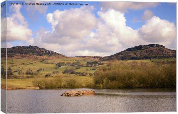 The Roaches rocks  Canvas Print by Andrew Heaps