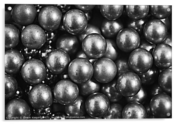 BALL BEARINGS Acrylic by Simon Keeping