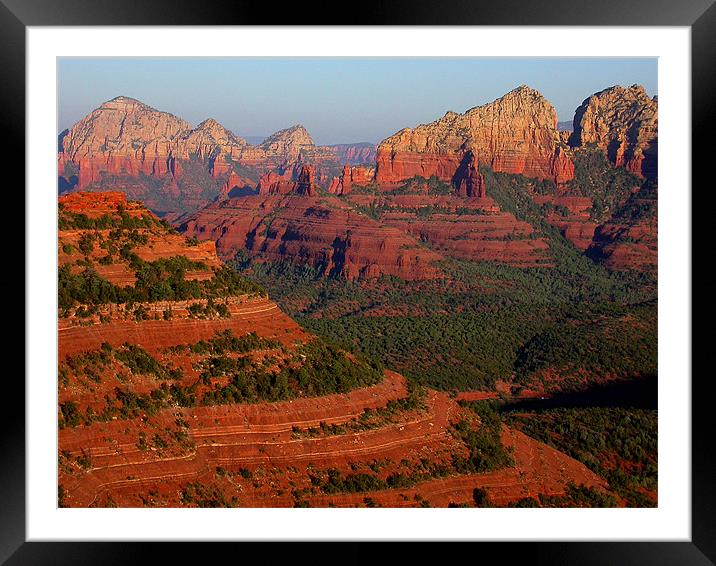 Sedona Submarines Framed Mounted Print by Diane Hovey