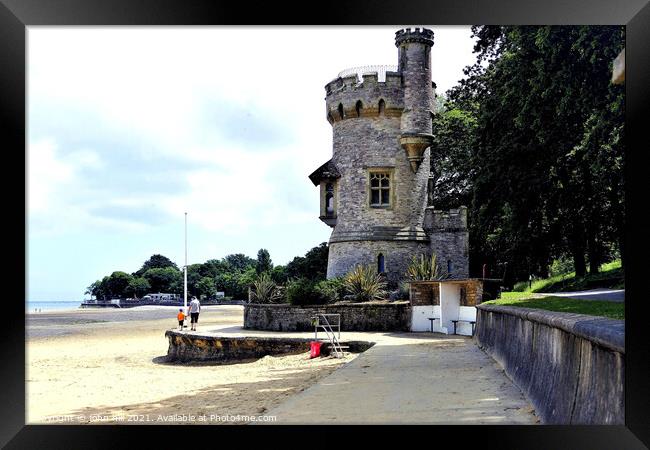 The Appley Tower at Ryde on the Isle of Wight Framed Print by john hill