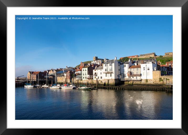 Whitby Framed Mounted Print by Jeanette Teare