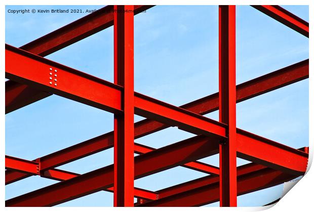 abstract architecture Print by Kevin Britland