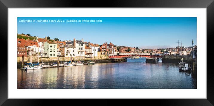 Whitby harbour boats Framed Mounted Print by Jeanette Teare
