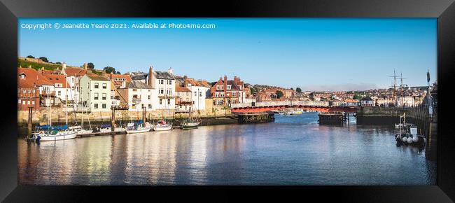 Whitby harbour boats Framed Print by Jeanette Teare