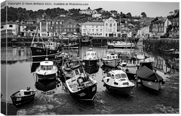 mevagissey harbour cornwall Canvas Print by Kevin Britland