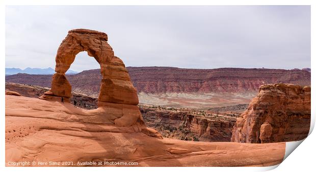 Delicate Arch in Arches National Park, Moab, Utah, USA Print by Pere Sanz