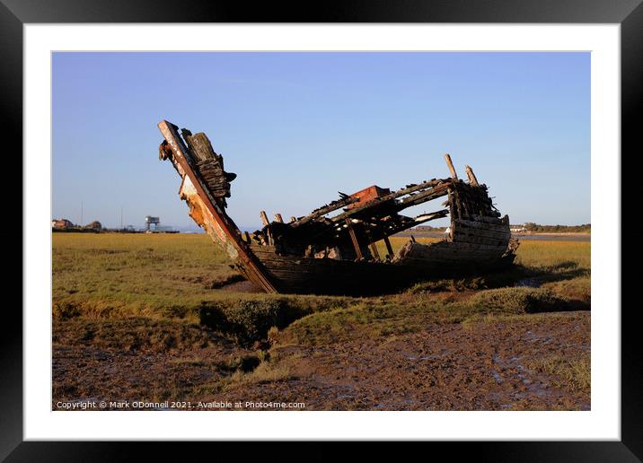 Ship Wreck 2 Framed Mounted Print by Mark ODonnell