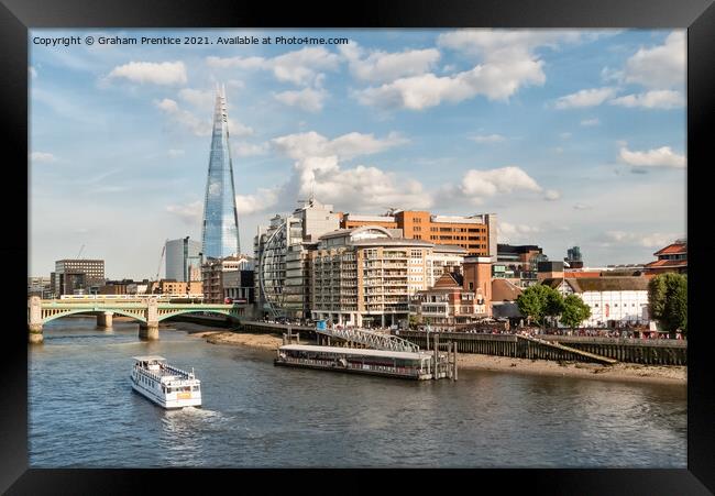 The Shard and the River Thames Framed Print by Graham Prentice