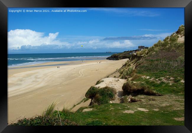 Hayle Beach, Cornwall Framed Print by Brian Pierce