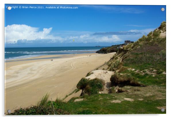 Hayle Beach, Cornwall Acrylic by Brian Pierce