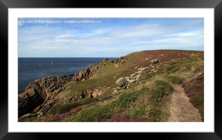 Gwennap Head, West Cornwall Framed Mounted Print by Brian Pierce