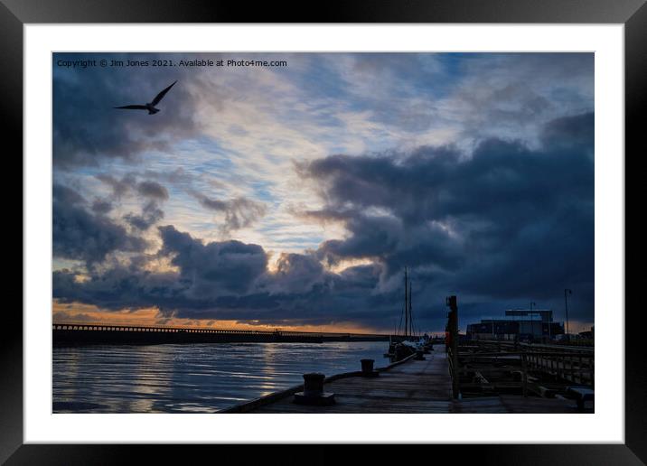 Start of the day on the River Blyth Framed Mounted Print by Jim Jones