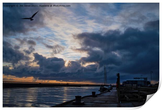 Start of the day on the River Blyth Print by Jim Jones