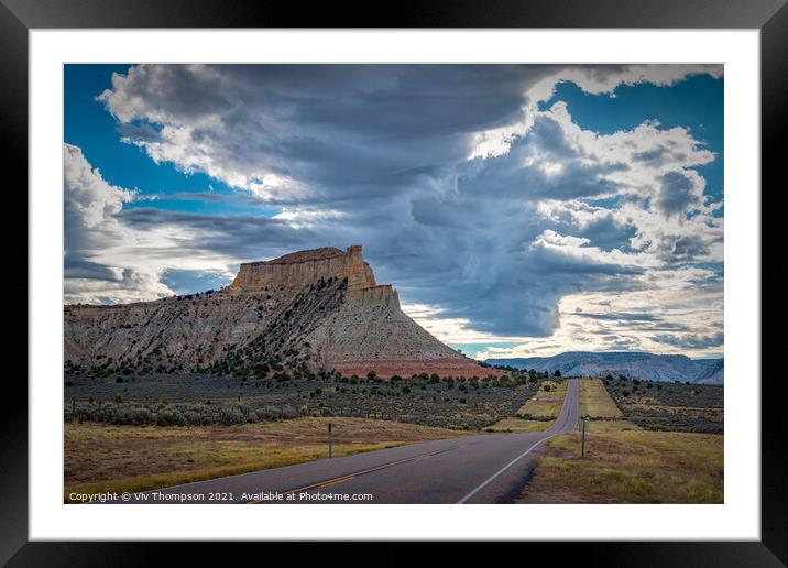 Thundercloud over Capitol Reef Framed Mounted Print by Viv Thompson