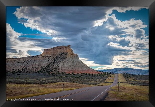 Thundercloud over Capitol Reef Framed Print by Viv Thompson