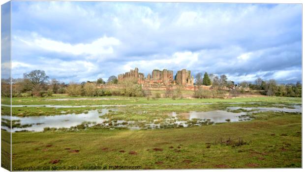 Kenilworth Castle Canvas Print by Gill Allcock
