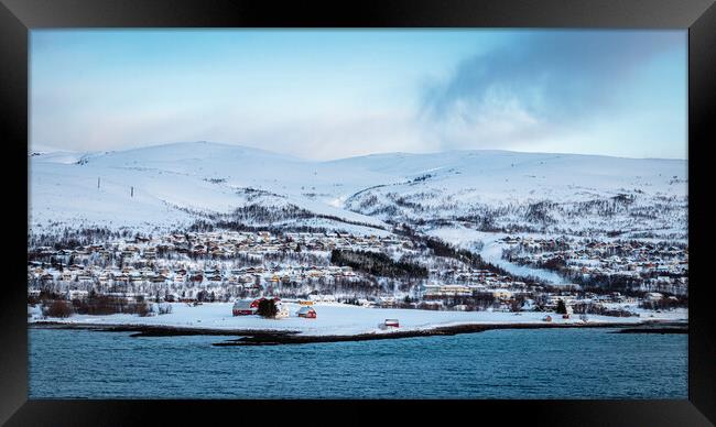Early morning approach on Tromso Framed Print by Wendy Williams CPAGB