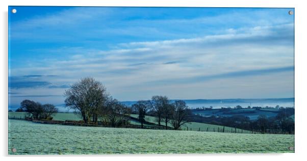 Rural Winter Panorama Acrylic by David Tinsley