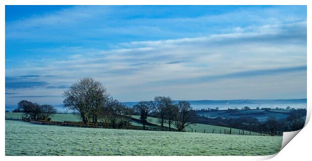 Rural Winter Panorama Print by David Tinsley