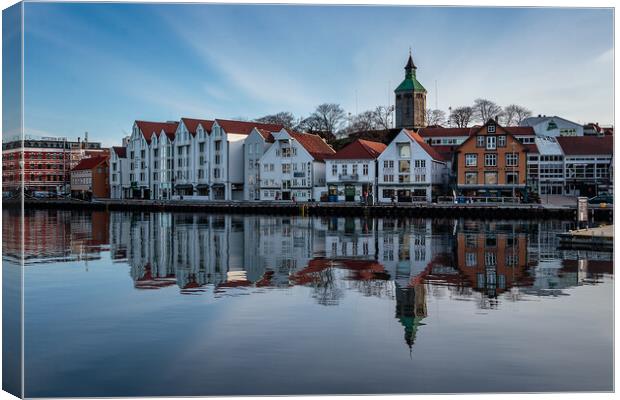 Serene Reflections of Stavanger Canvas Print by Wendy Williams CPAGB