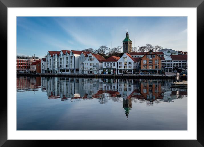 Serene Reflections of Stavanger Framed Mounted Print by Wendy Williams CPAGB