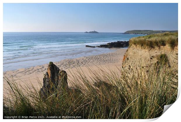 Hayle Beach, St Ives Bay, Cornwall Print by Brian Pierce
