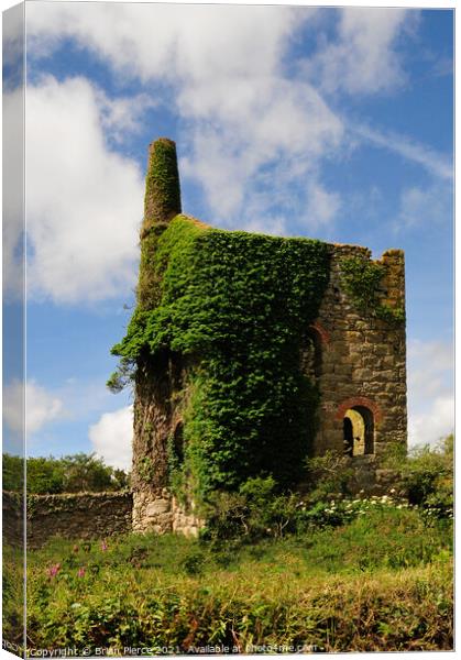Trencrom Engine House, Cornwall Canvas Print by Brian Pierce