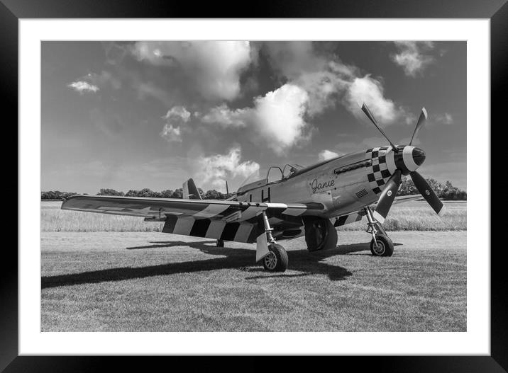 The Mighty Warbird Mustang Framed Mounted Print by Kevin Snelling