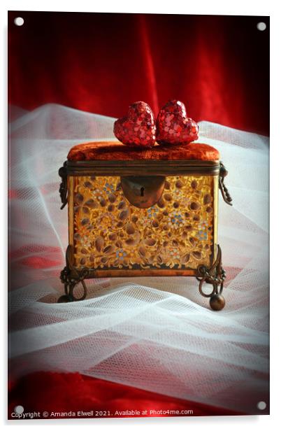 Jewel Casket Acrylic by Amanda Elwell