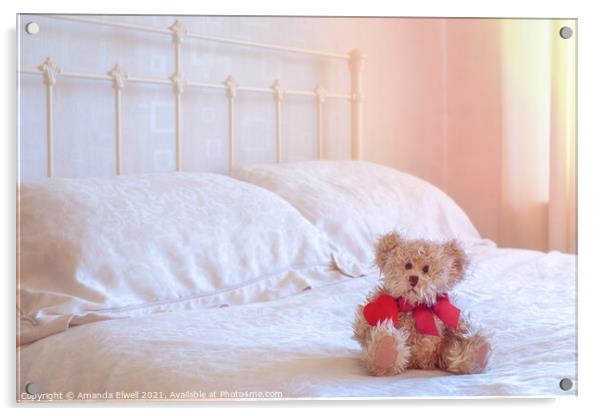 Teddy Bear Acrylic by Amanda Elwell