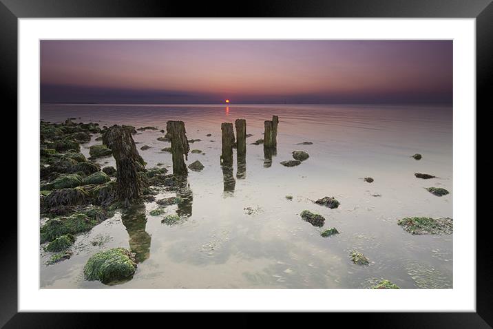 Reculver Sunset Framed Mounted Print by Jamie Stokes