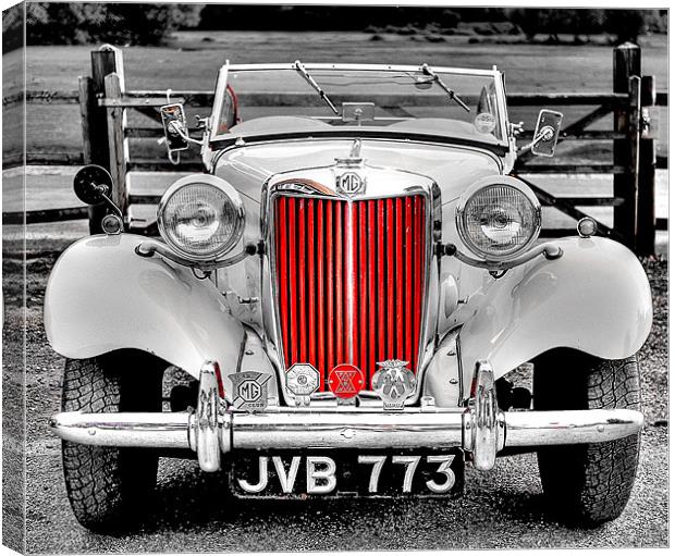 Vintage MG TD Canvas Print by Louise Godwin