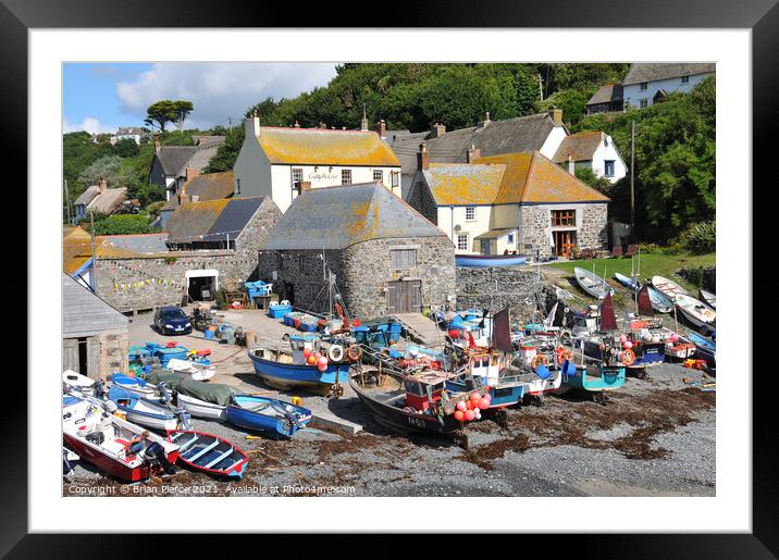Cadgwith, Lizard, Cornwall Framed Mounted Print by Brian Pierce