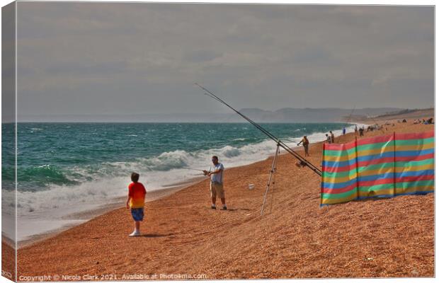 Reeling in the Bounty Canvas Print by Nicola Clark