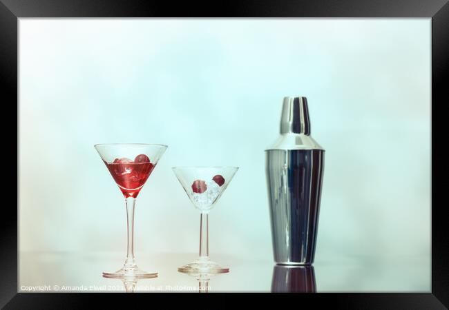 Cocktail Bar Framed Print by Amanda Elwell