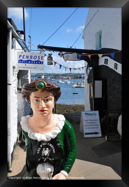 A Falmouth Alleyway Framed Print by Brian Pierce