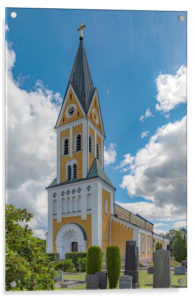 Brakne Hoby Kyrka Editorial Acrylic by Antony McAulay