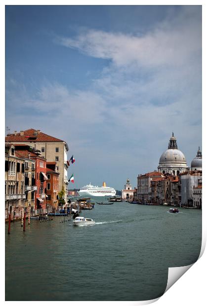 Cruise ship in Venice  Print by Scott Anderson