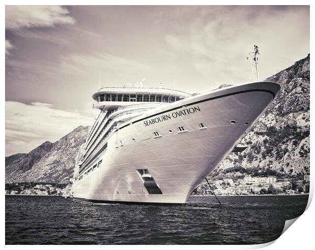 Seabourn Ovation  Print by Scott Anderson