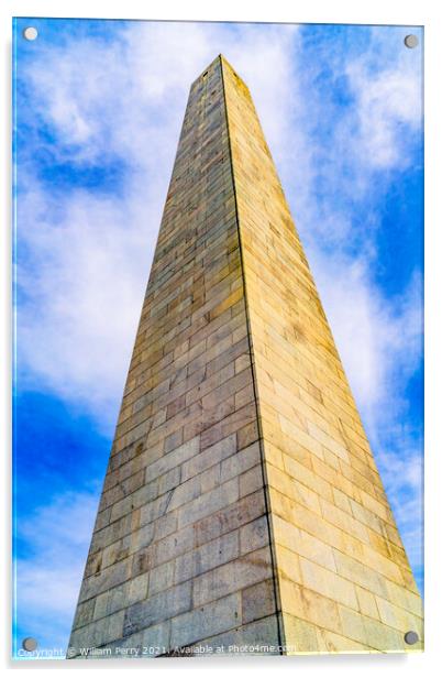 Bunker Hill Monument Boston Massachusetts Acrylic by William Perry