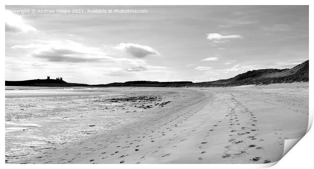 Coastal Northumberland scene Print by Andrew Heaps
