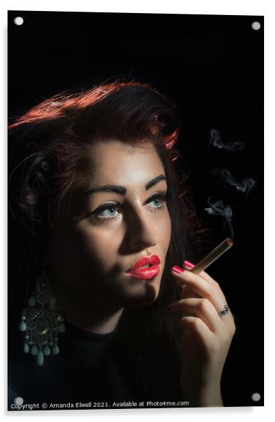 Smoking Acrylic by Amanda Elwell