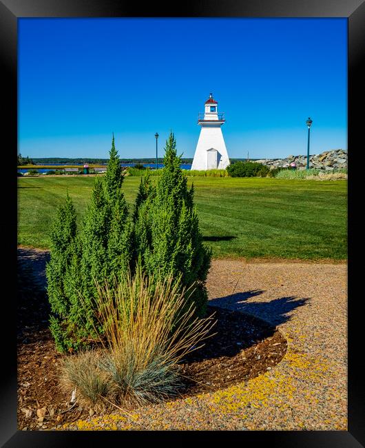 Lighthouse Park, Port Medway, Nova Scotia, Canada Framed Print by Mark Llewellyn