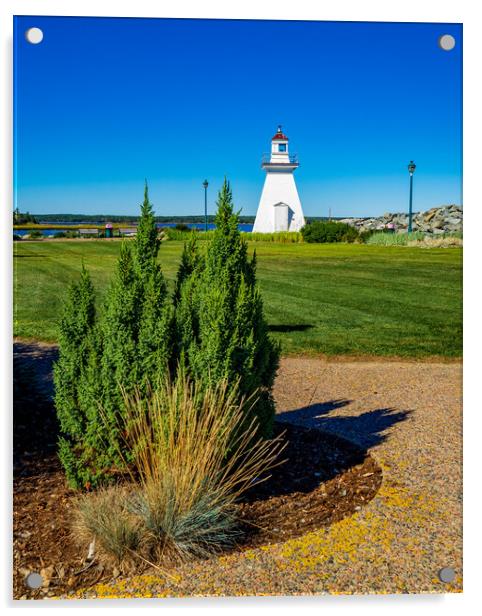 Lighthouse Park, Port Medway, Nova Scotia, Canada Acrylic by Mark Llewellyn