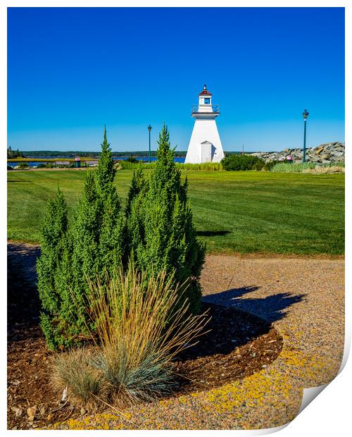 Lighthouse Park, Port Medway, Nova Scotia, Canada Print by Mark Llewellyn