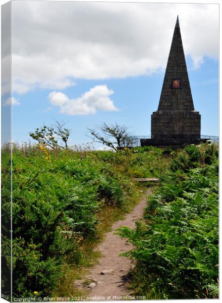 Knill's Monument, St Ives, Cornwall  Canvas Print by Brian Pierce