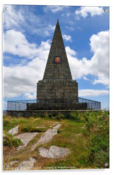 Knill's Monument, St Ives, Cornwall Acrylic by Brian Pierce