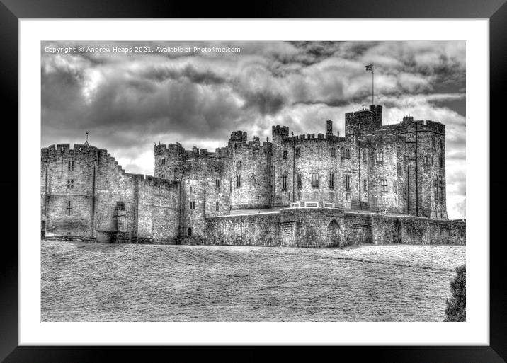 Bamburgh Castle in Northumberland. Framed Mounted Print by Andrew Heaps