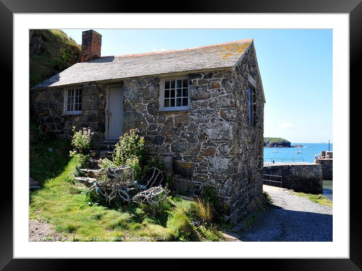 The Old Net Loft, Mullion Cove, Cornwall  Framed Mounted Print by Brian Pierce