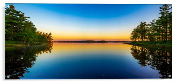 Dawn, Kejimkujik, Nova Scotia, Canada Acrylic by Mark Llewellyn